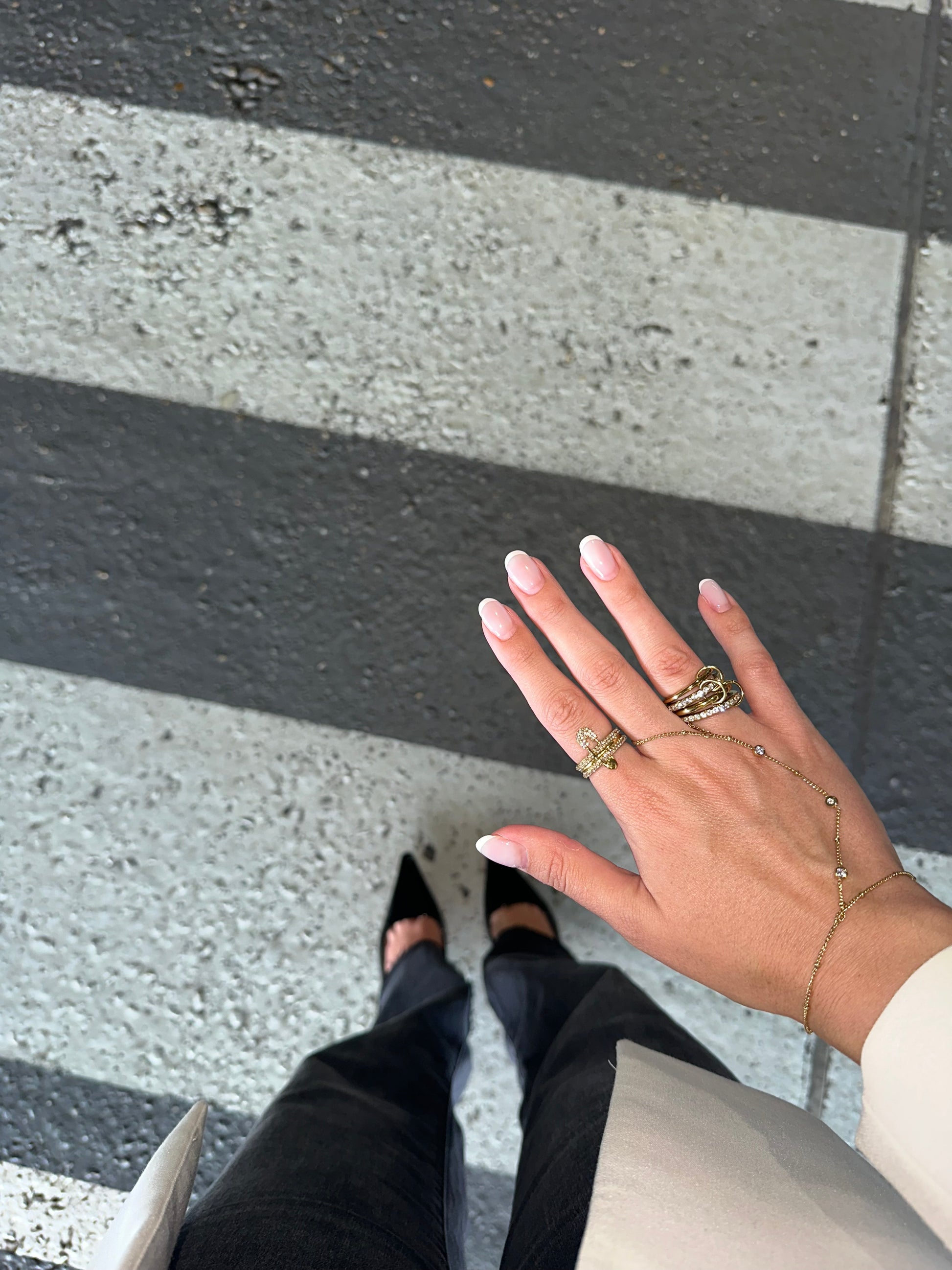 Handketting met steentjes